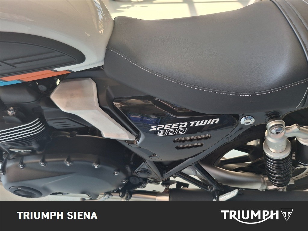 TRIUMPH Speed Twin 900 Pure White/Blue/Orange Abs