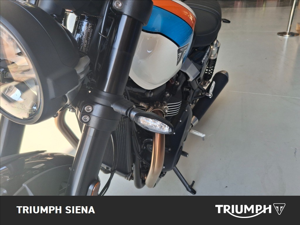 TRIUMPH Speed Twin 900 Pure White/Blue/Orange Abs