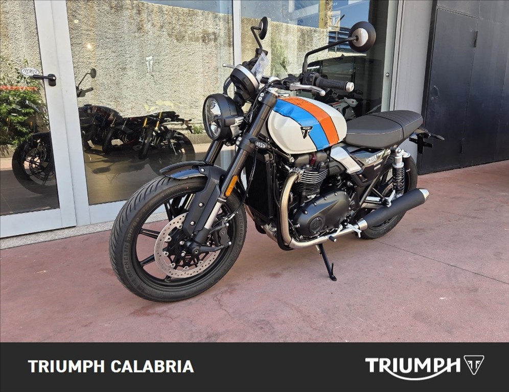 TRIUMPH Speed Twin 900 Pure White/Blue/Orange Abs