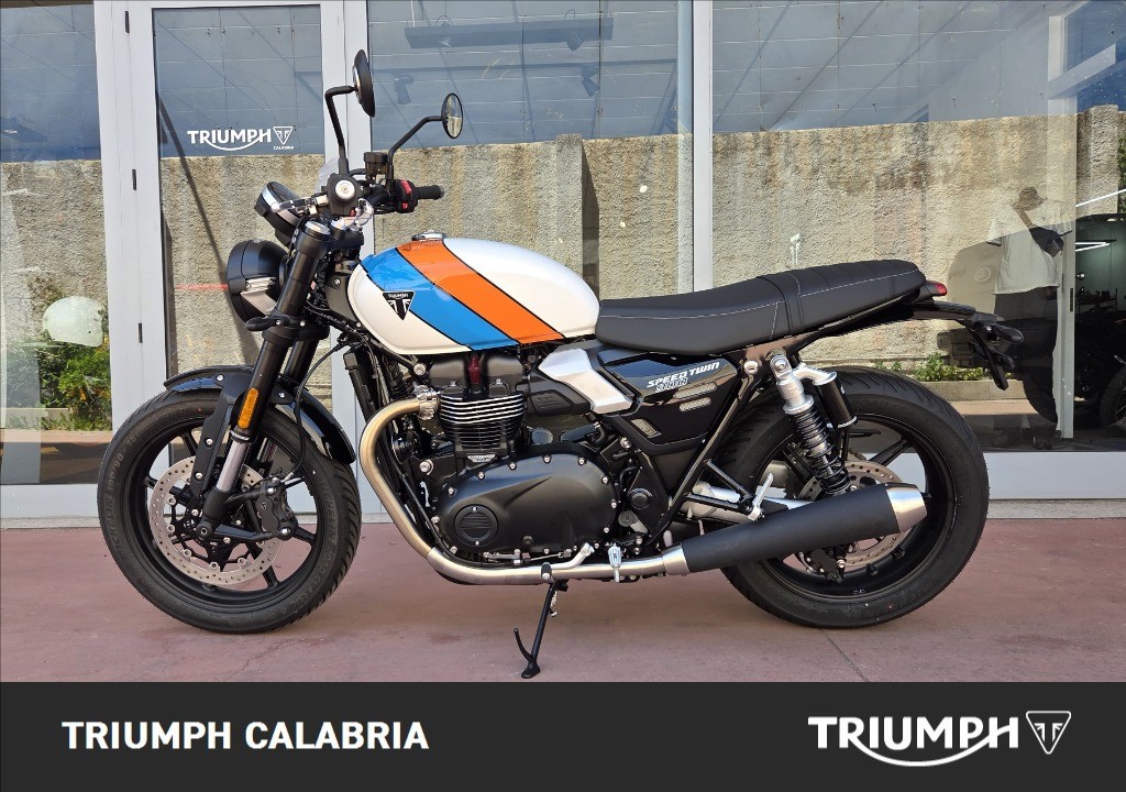 TRIUMPH Speed Twin 900 Pure White/Blue/Orange Abs