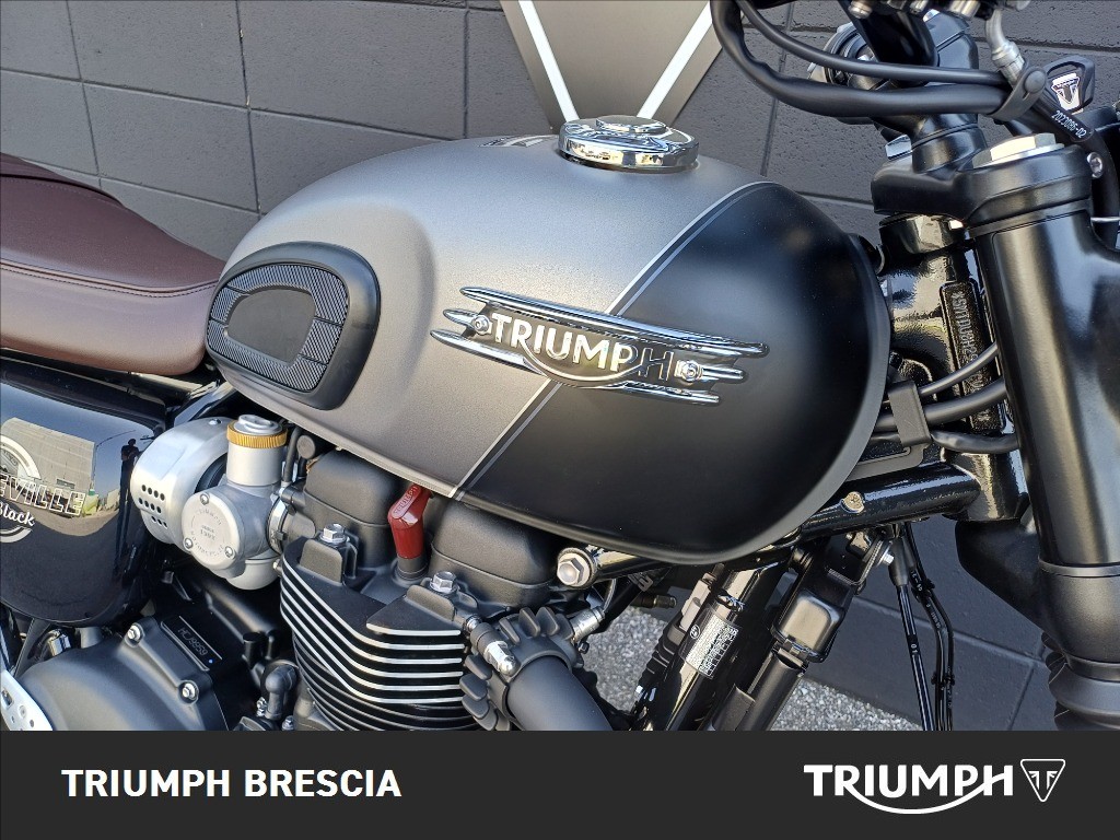TRIUMPH Bonneville 1200 T120 Black Matt Silver Ice / Matt Sapphire B
