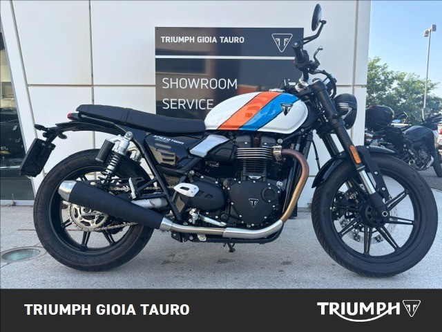 TRIUMPH Speed Twin 900 Pure White/Blue/Orange Abs