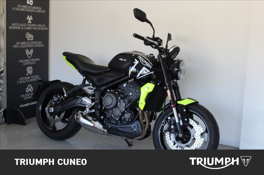 TRIUMPH Trident 660 Cosmic Yellow / Sapphire Black Abs
