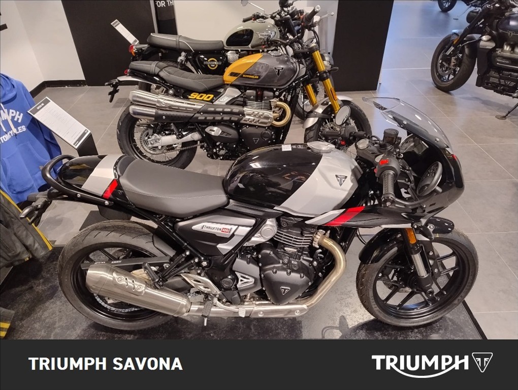 TRIUMPH Thruxton 400 Phantom Black / Aluminium Silver Abs