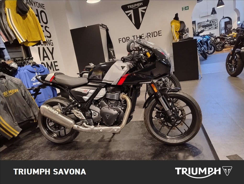 TRIUMPH Thruxton 400 Phantom Black / Aluminium Silver Abs