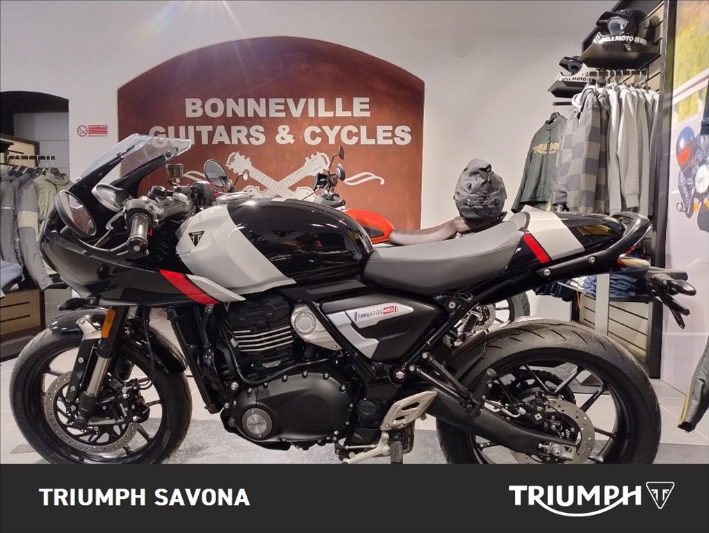 TRIUMPH Thruxton 400 Phantom Black / Aluminium Silver Abs