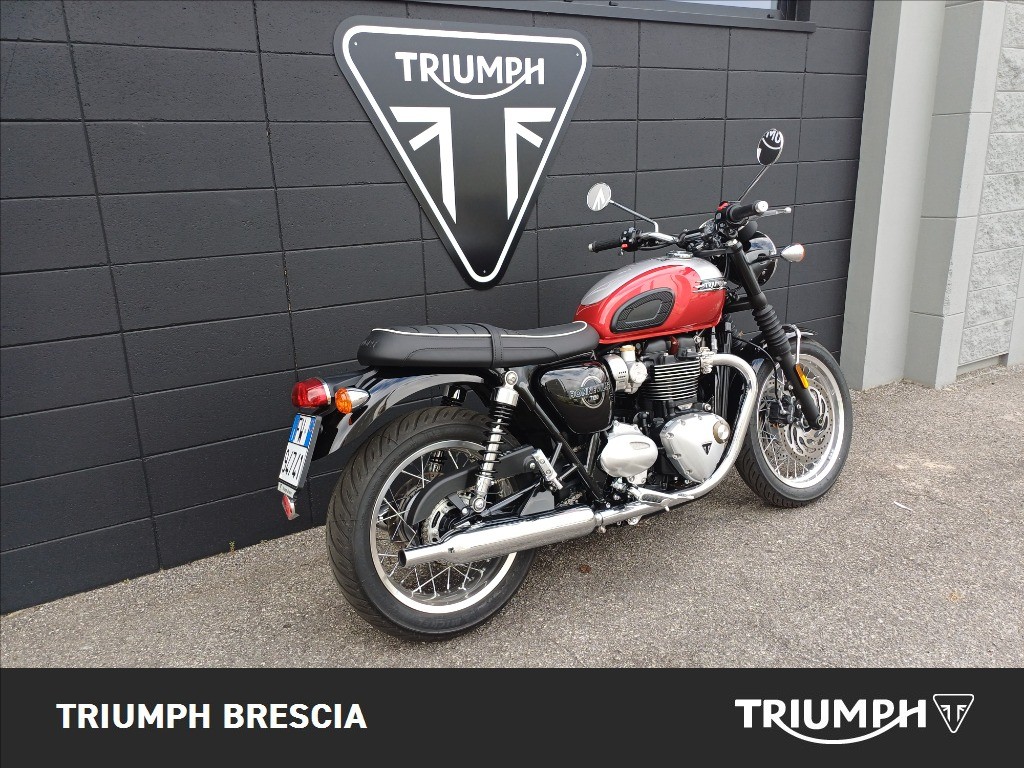 TRIUMPH Bonneville 1200 T120 Aluminium Silver / Cranberry Red Abs my