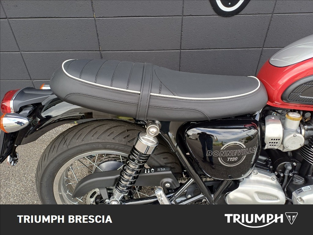 TRIUMPH Bonneville 1200 T120 Aluminium Silver / Cranberry Red Abs my