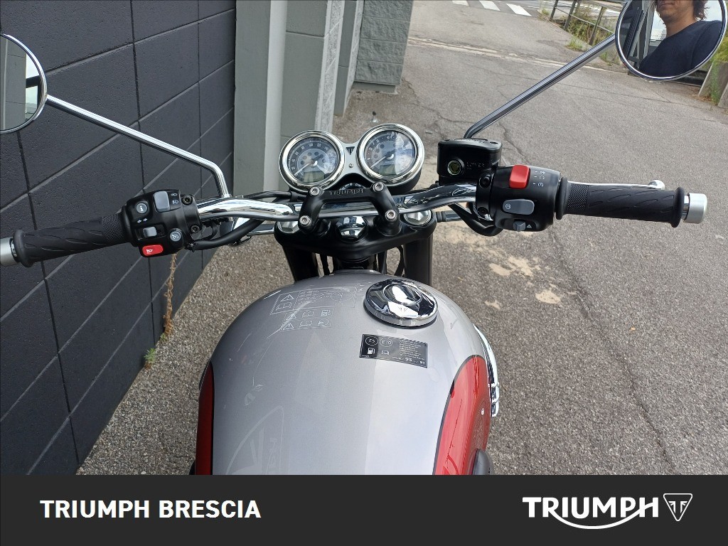TRIUMPH Bonneville 1200 T120 Aluminium Silver / Cranberry Red Abs my