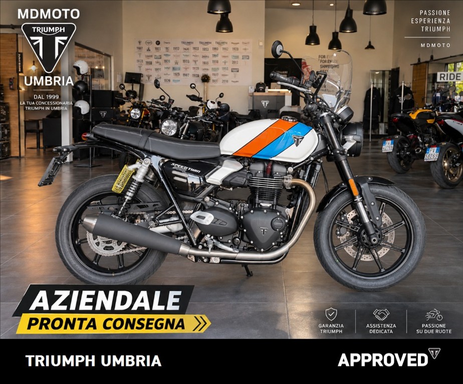 TRIUMPH Speed Twin 900 Pure White/Blue/Orange Abs