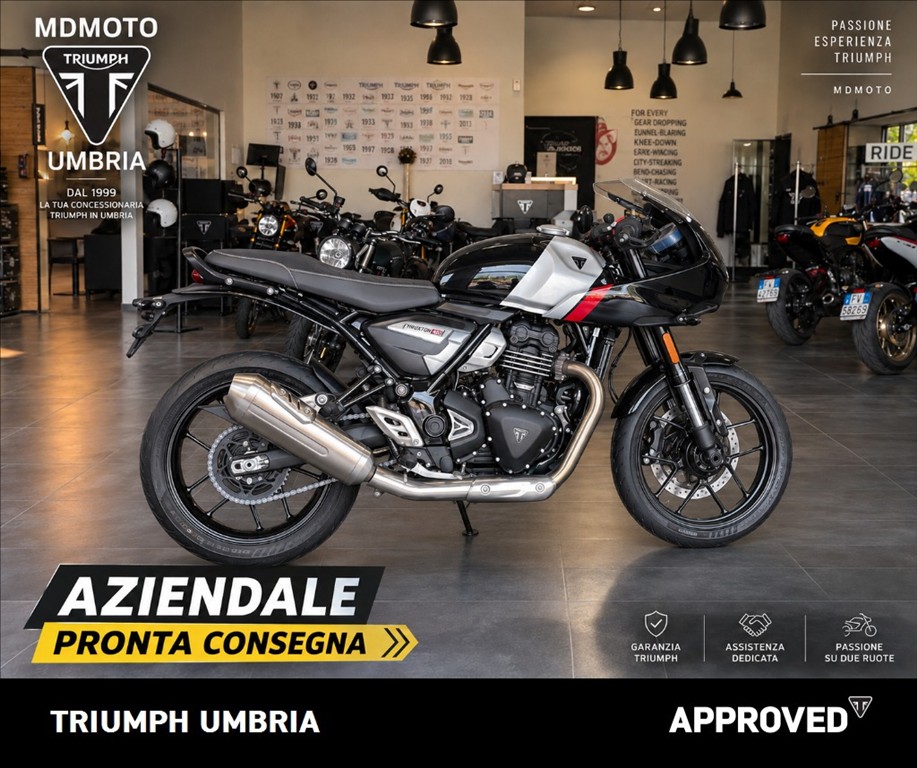TRIUMPH Thruxton 400 Phantom Black / Aluminium Silver Abs