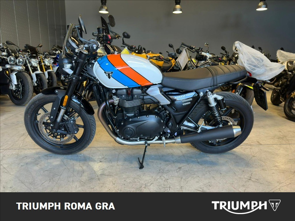 TRIUMPH Speed Twin 900 Pure White/Blue/Orange Abs