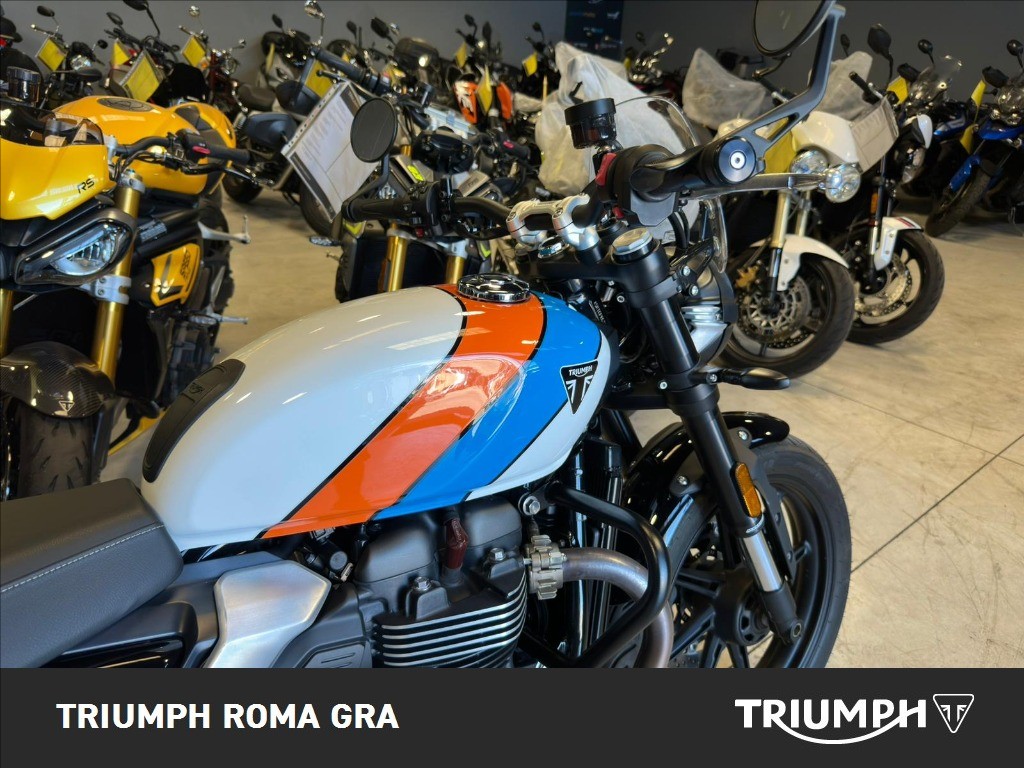 TRIUMPH Speed Twin 900 Pure White/Blue/Orange Abs