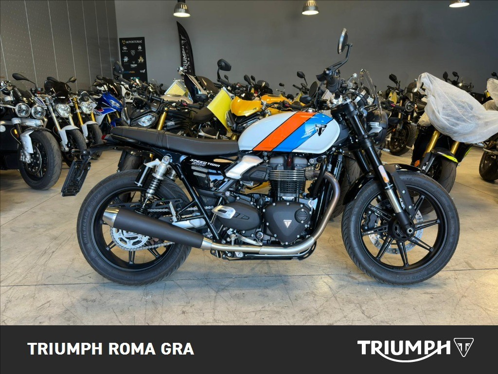 TRIUMPH Speed Twin 900 Pure White/Blue/Orange Abs