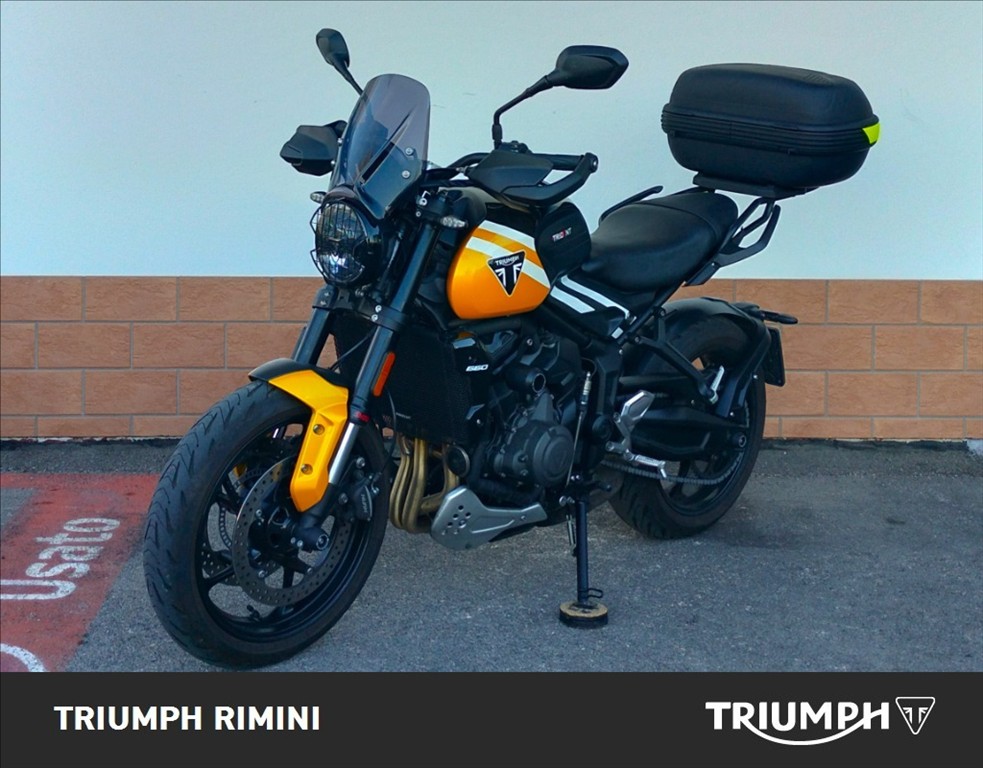 TRIUMPH Trident 660 Cosmic Yellow / Sapphire Black Abs