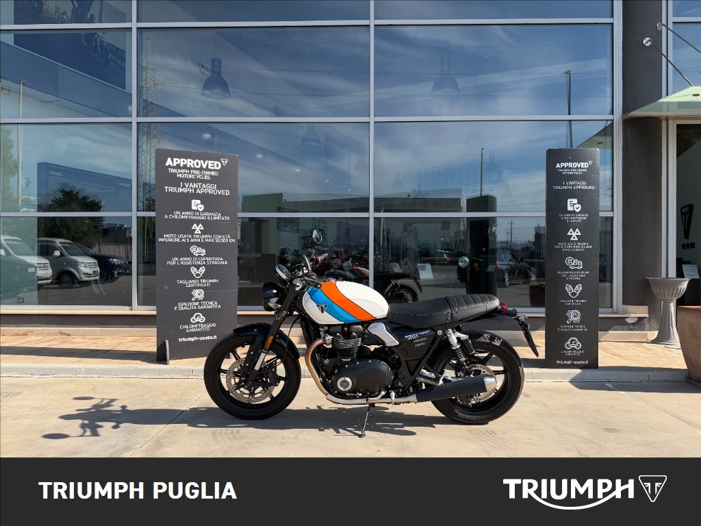 TRIUMPH Speed Twin 900 Pure White/Blue/Orange Abs