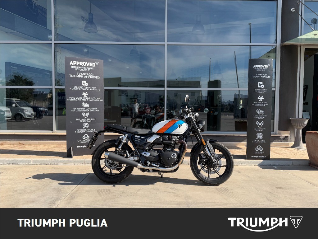 TRIUMPH Speed Twin 900 Pure White/Blue/Orange Abs