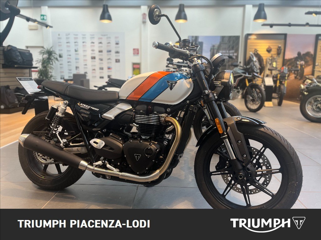 TRIUMPH Speed Twin 900 Pure White/Blue/Orange Abs
