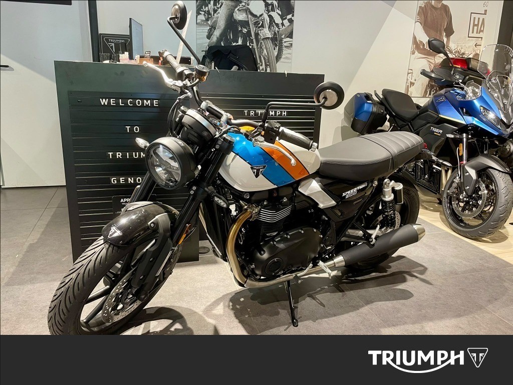 TRIUMPH Speed Twin 900 Pure White/Blue/Orange Abs