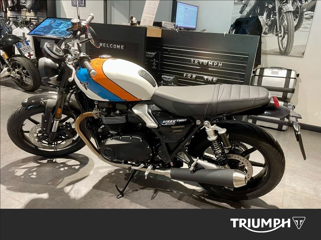 TRIUMPH Speed Twin 900 Pure White/Blue/Orange Abs