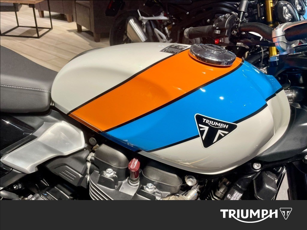 TRIUMPH Speed Twin 900 Pure White/Blue/Orange Abs