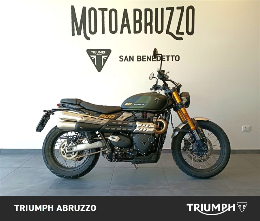 TRIUMPH Scrambler 900 Matt Khaki Green / Matt Phantom Black Abs