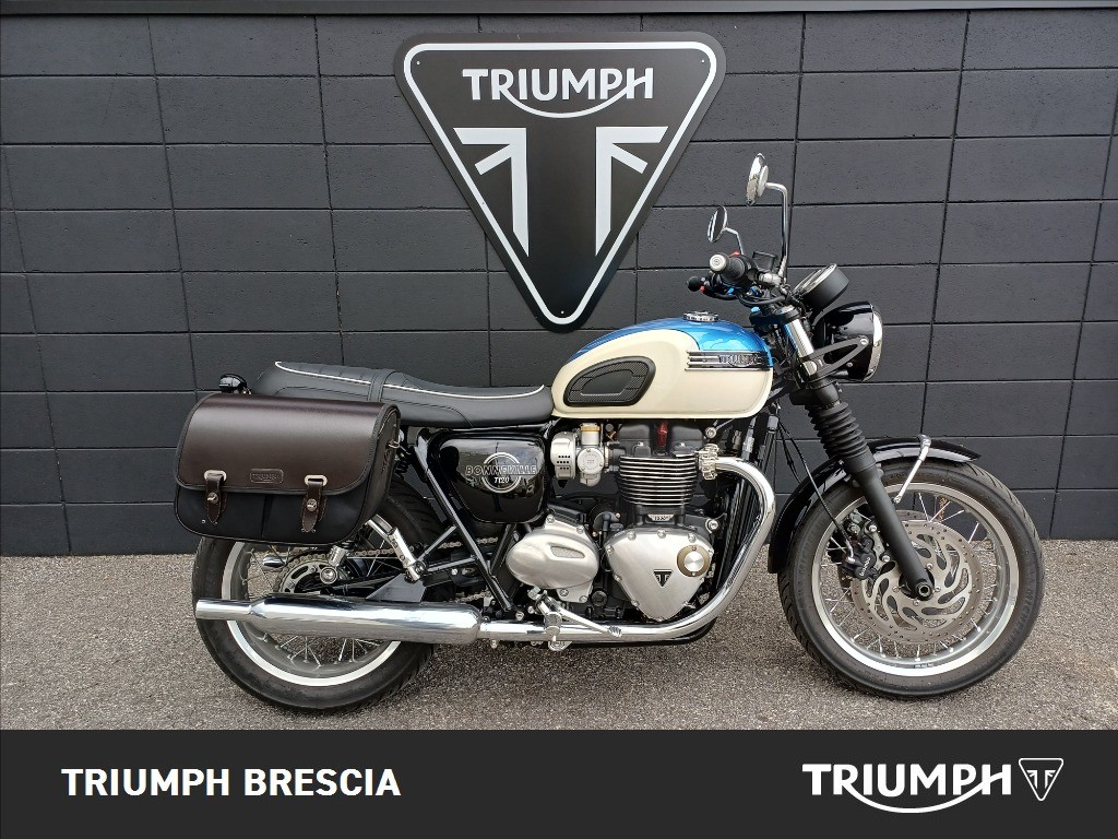 TRIUMPH Bonneville 1200 T120 Aegean Blue / New England White Abs my2