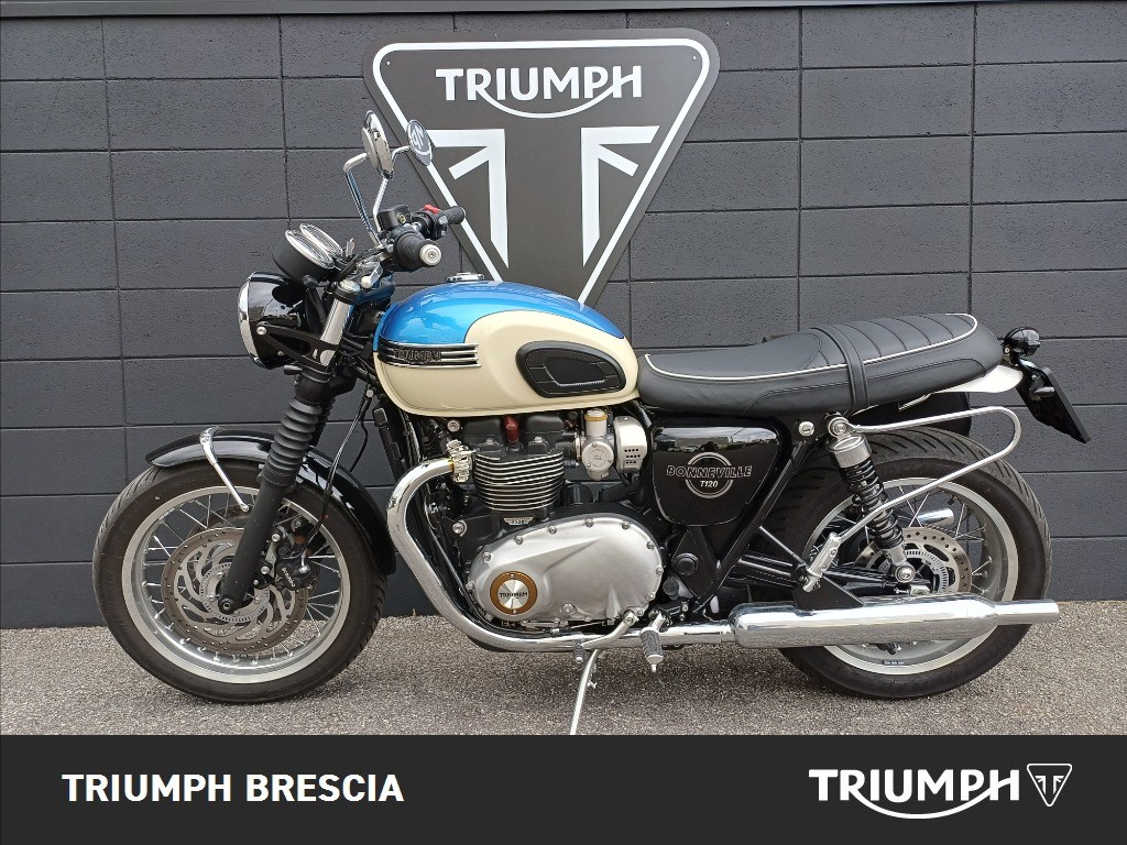 TRIUMPH Bonneville 1200 T120 Aegean Blue / New England White Abs my2