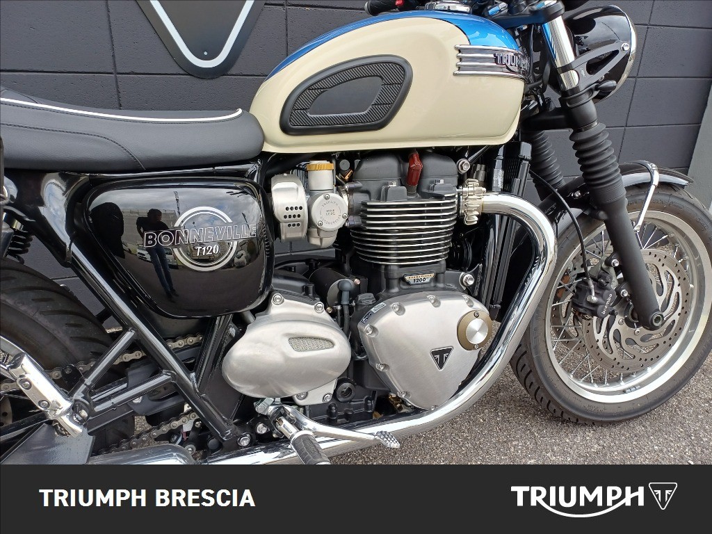TRIUMPH Bonneville 1200 T120 Aegean Blue / New England White Abs my2