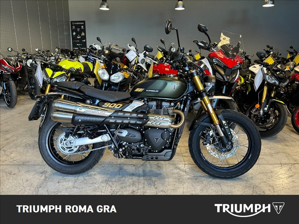 TRIUMPH Scrambler 900 Matt Khaki Green / Matt Phantom Black Abs