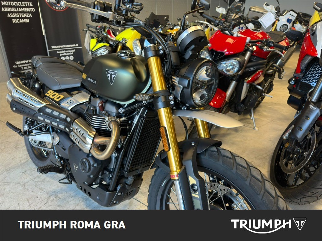 TRIUMPH Scrambler 900 Matt Khaki Green / Matt Phantom Black Abs