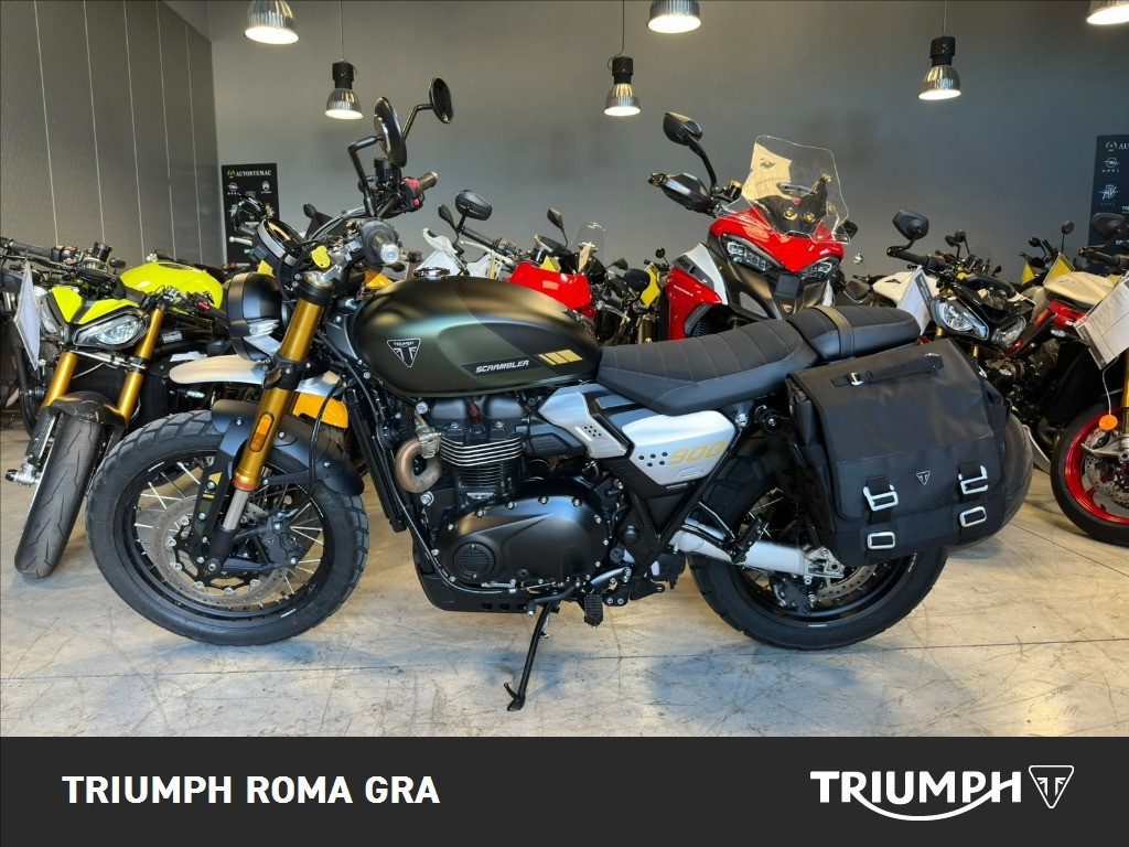 TRIUMPH Scrambler 900 Matt Khaki Green / Matt Phantom Black Abs