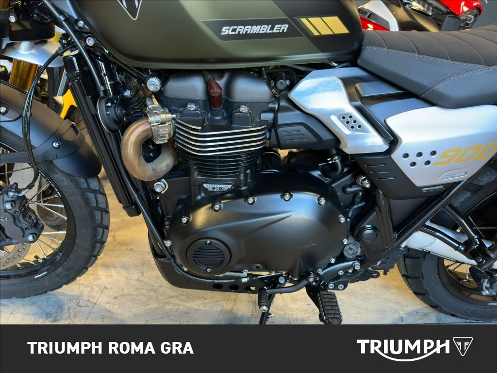 TRIUMPH Scrambler 900 Matt Khaki Green / Matt Phantom Black Abs
