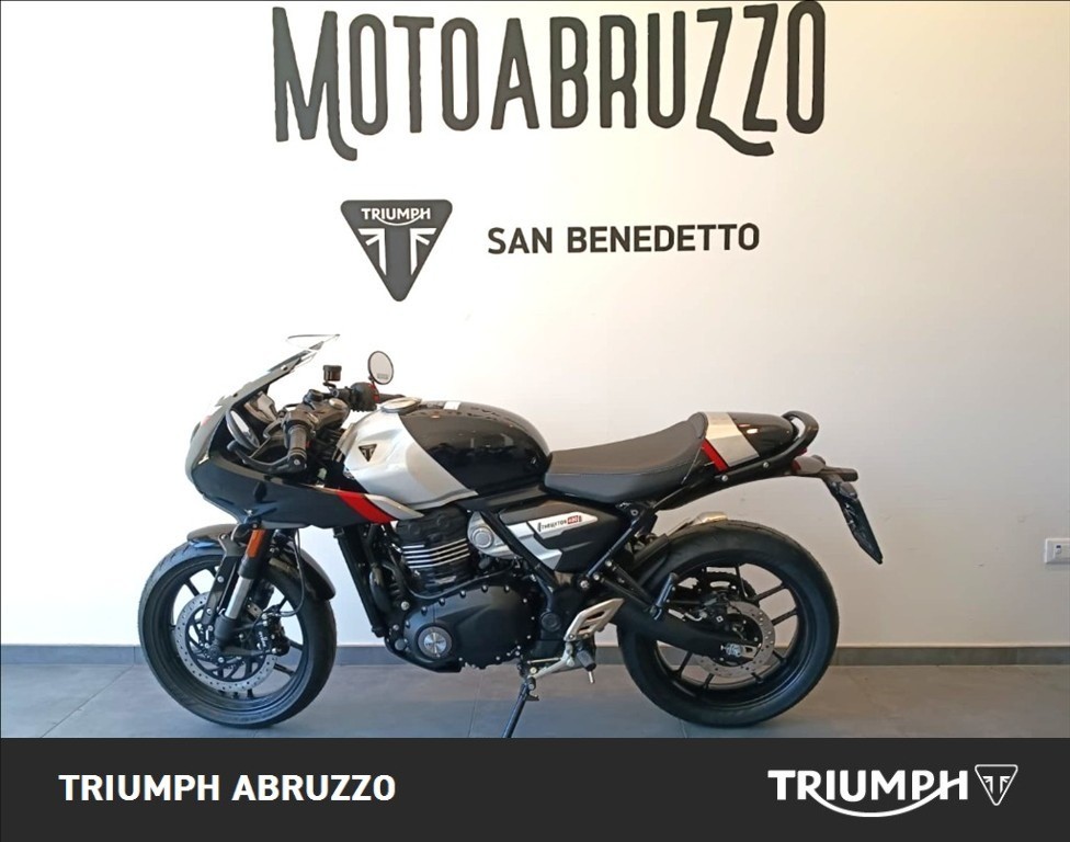 TRIUMPH Thruxton 400 Phantom Black / Aluminium Silver Abs