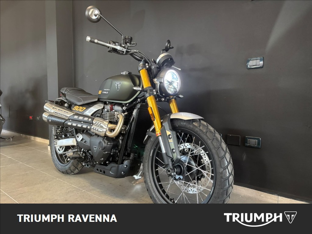 TRIUMPH Scrambler 900 Matt Khaki Green / Matt Phantom Black Abs