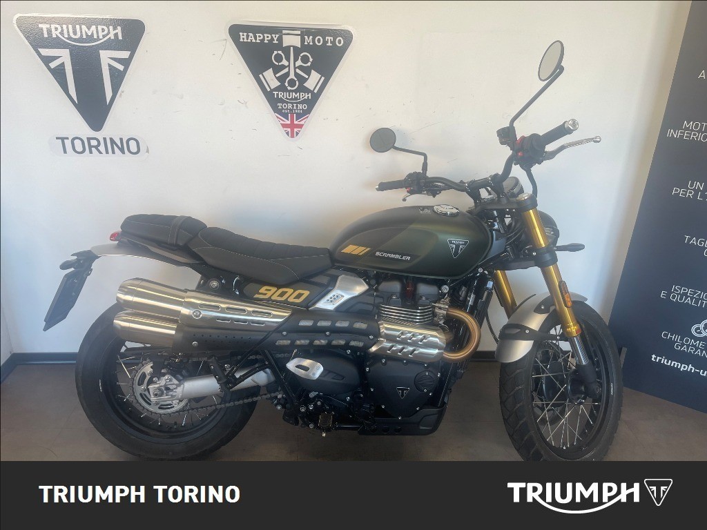 TRIUMPH Scrambler 900 Matt Khaki Green / Matt Phantom Black Abs