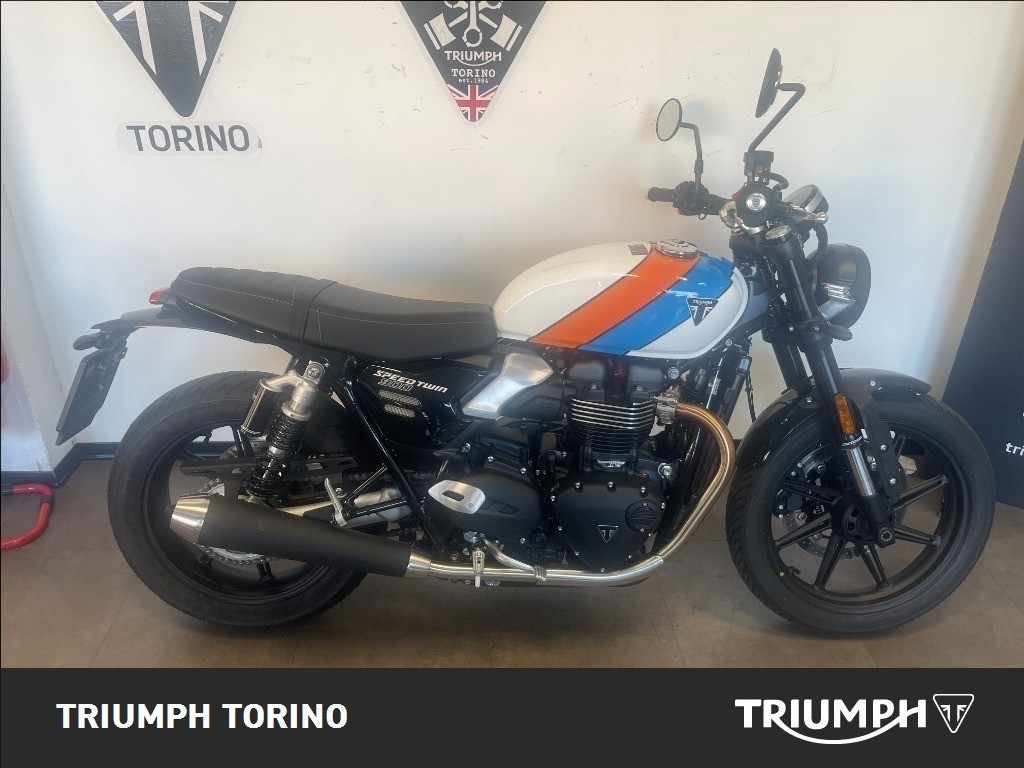 TRIUMPH Speed Twin 900 Pure White/Blue/Orange Abs