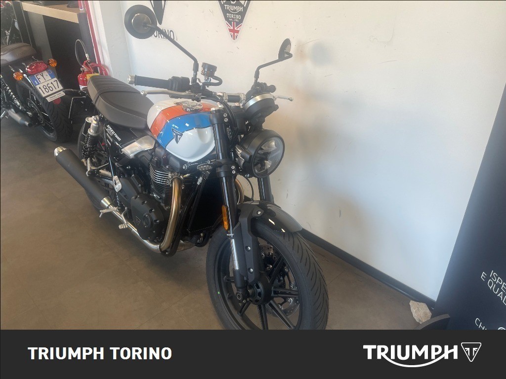 TRIUMPH Speed Twin 900 Pure White/Blue/Orange Abs