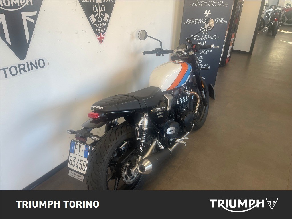TRIUMPH Speed Twin 900 Pure White/Blue/Orange Abs