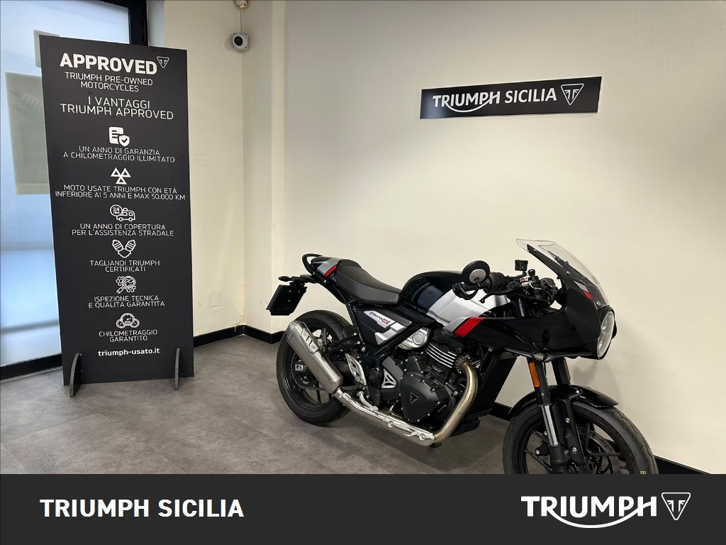 TRIUMPH Thruxton 400 Phantom Black / Aluminium Silver Abs