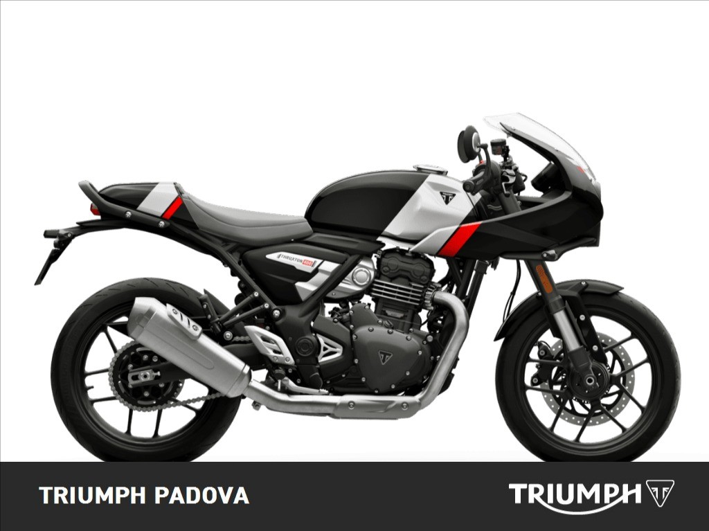 TRIUMPH Thruxton 400 Phantom Black / Aluminium Silver Abs