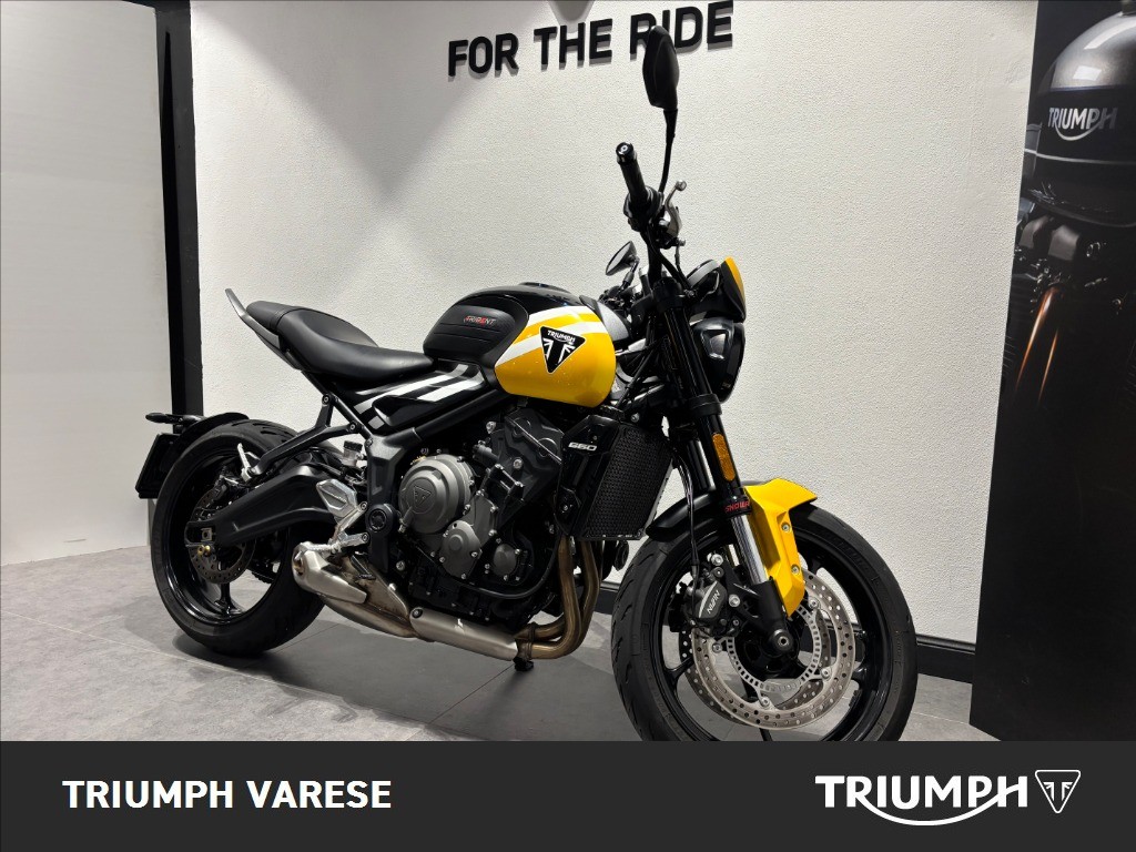 TRIUMPH Trident 660 Cosmic Yellow / Sapphire Black Abs